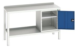Verso 1500x910 Static Work Bench S 1 x Cupboard Verso Welded Work Benches for production areas 36/16922606.11 Verso 1500x910 Static W Ben S 1xCupd.jpg